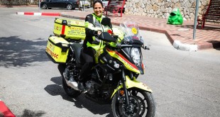 החובשת הראשונה במדא על אופנוע כבד - צילום אלירן אביטל 27.5.19 (3)