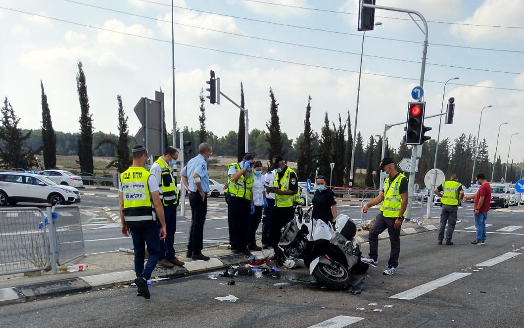 זירת התאונה בצומת כאבול שבה נהרג הרוכב בן ה-72