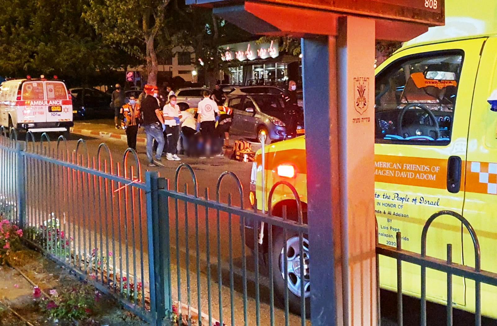 זירת התאונה בנתניה שבה נהרג הרוכב בן ה-23
