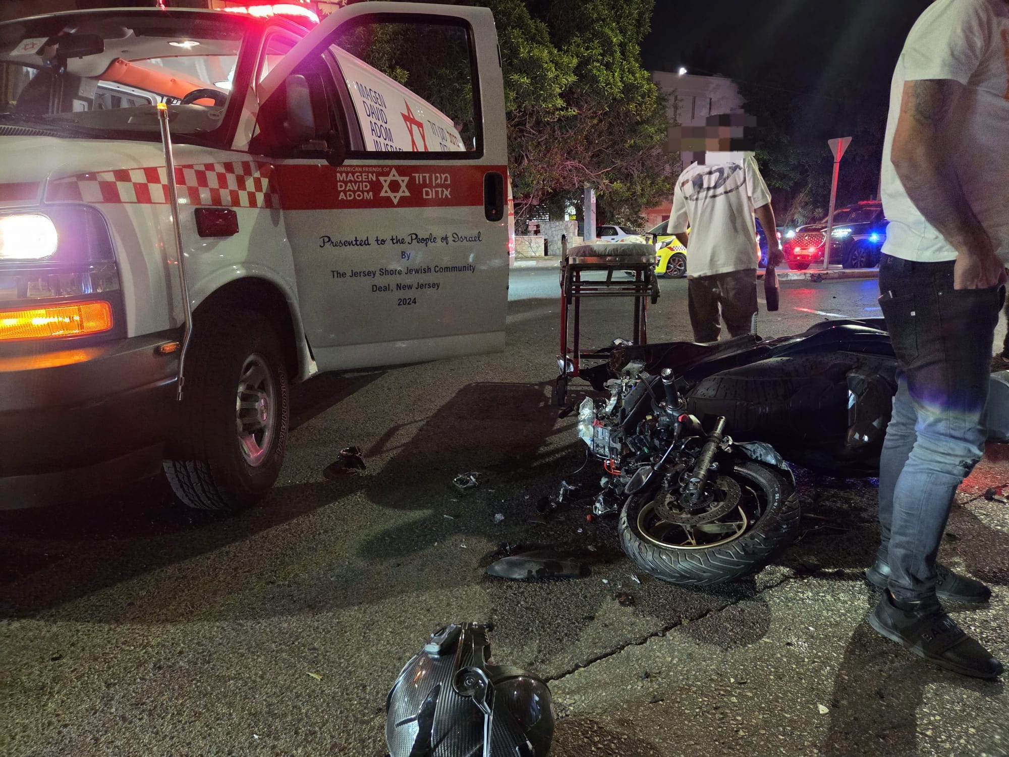 זירת התאונה בשד' מוריה בחיפה שבה נהרג הרוכב בן ה־17